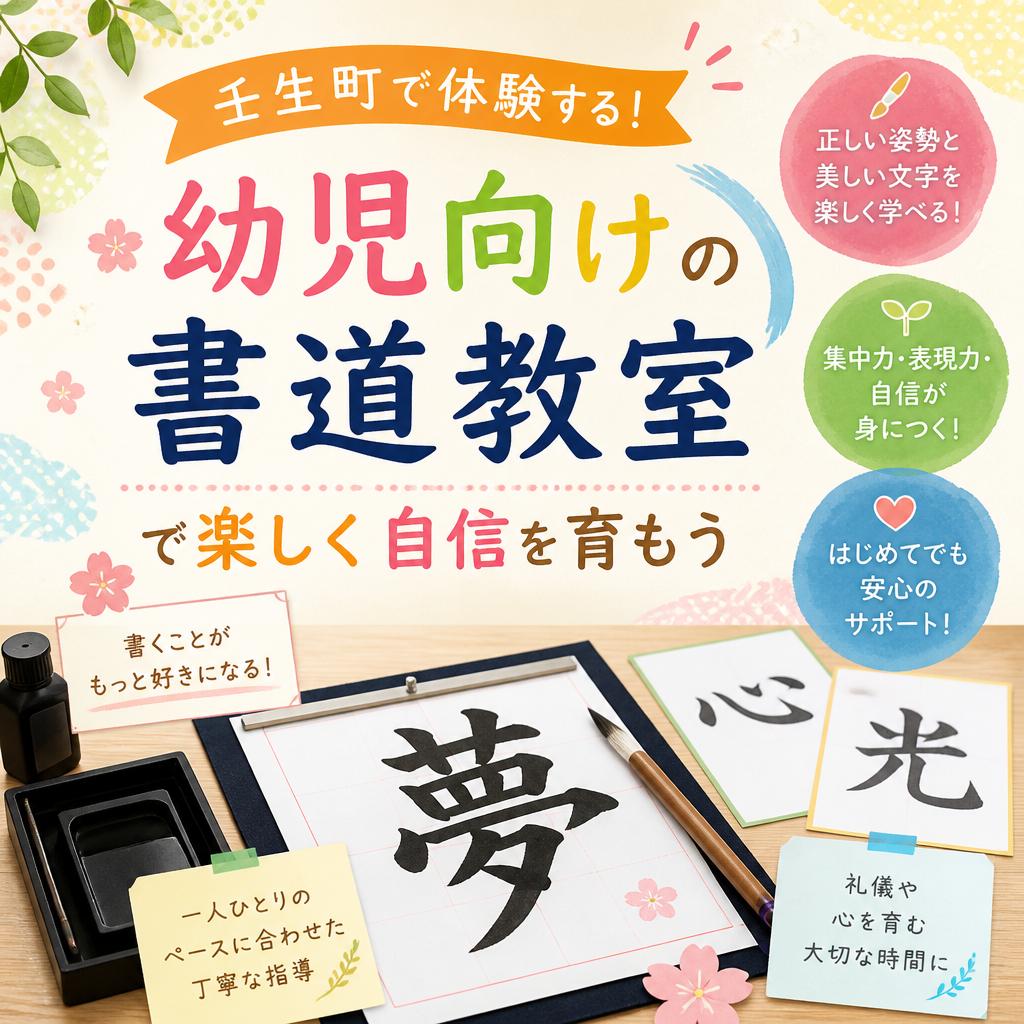 壬生町で体験する！幼児向けの書道教室で楽しく自信を育もう