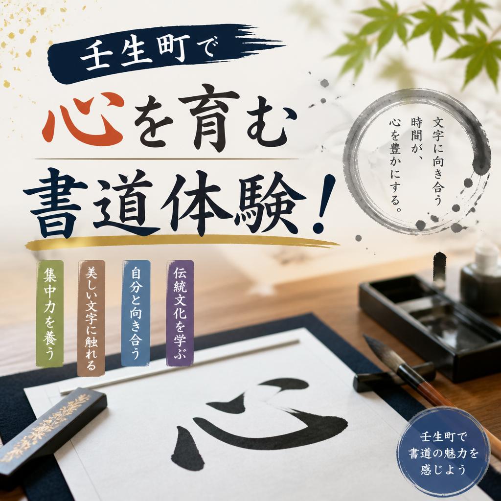 壬生町で心を育む書道体験！